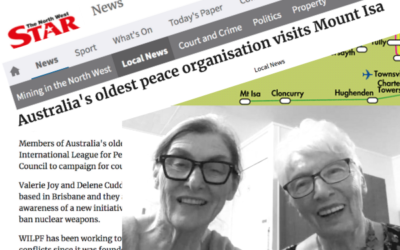 WILPF takes “end nuclear weapons” message to Mt Isa