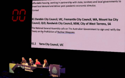 Australia’s Local Councils call for Federal Govt to Join the Ban Treaty